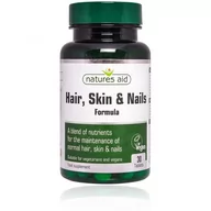 Suplementy diety - NATURES AID NATURES AID Włosy, Skóra i Paznokcie 30 tabl. 5023652214033 - miniaturka - grafika 1