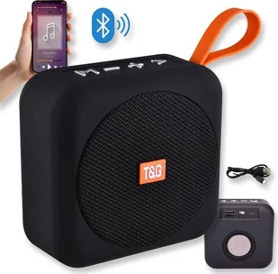Głośnik T&G GŁOŚNIK BLUETOOTH BEZPRZEWODOWY PRZENOŚNY MOBILNY FM BOOMBOX BT USB RADIO TG505 - Głośniki przenośne - miniaturka - grafika 1