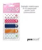Zakładki do książek - Zakładki indeksujące 12x44mm 5x20szt wzorki - Penword - miniaturka - grafika 1