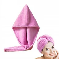 Ręczniki - Ręcznik Na Głowę Turban Do Włosów Szybkoschnący - miniaturka - grafika 1