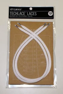 Giro Sznurówki GIRO TECHLACE LACES white 330mm - Akcesoria obuwnicze - miniaturka - grafika 1