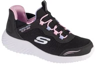 Moda i Uroda OUTLET - Skechers Slip-Ins: Bounder - Simple Cut 303585L-BLK, dla dziewczynki, buty sneakers, Czarne - miniaturka - grafika 1