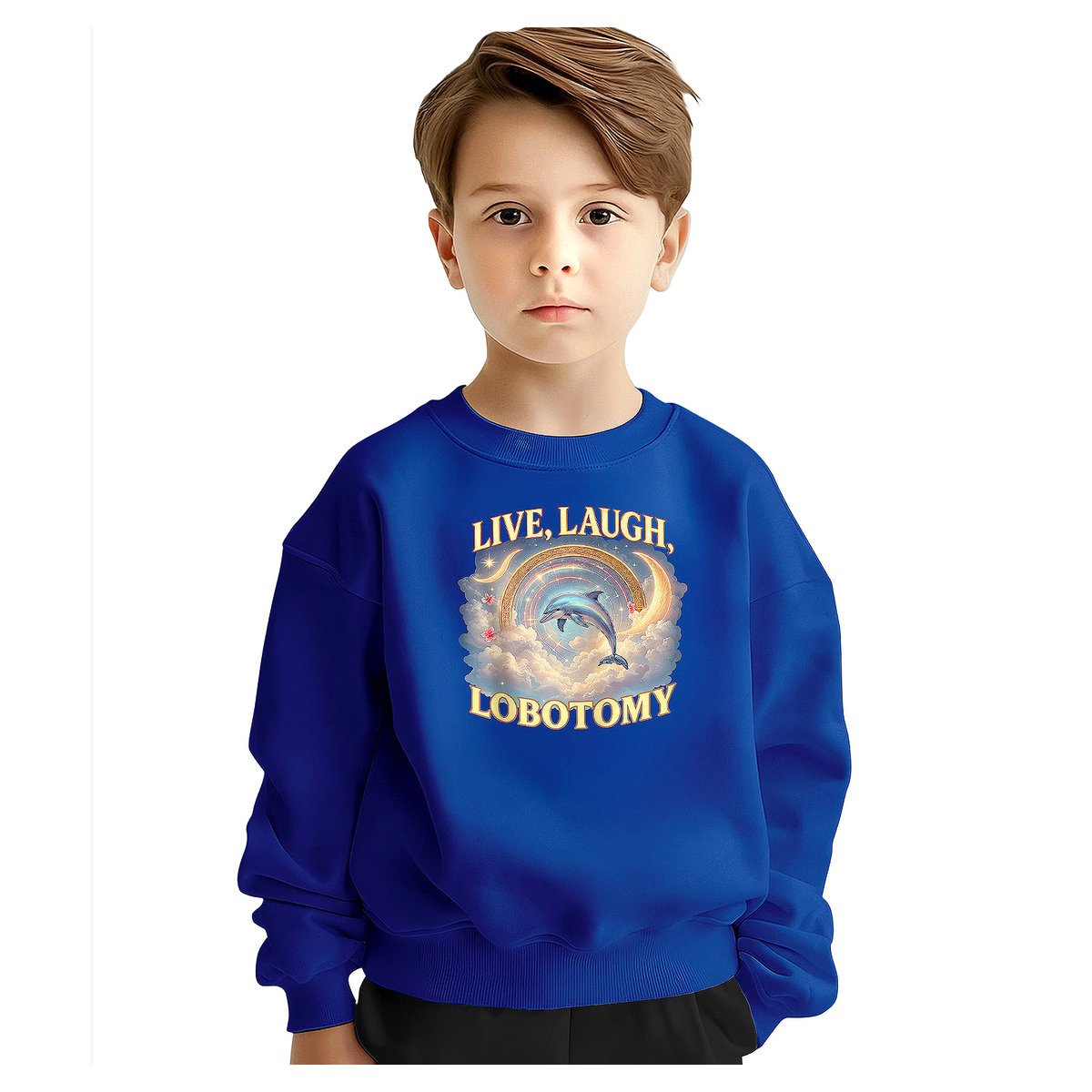 BLUZA DZIECIĘCA LIVE LAUGH LOBOTOMY 122-128 DLA CHŁOPCA DZIEWCZYNKI