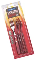 Przybory do gotowania - Tramontina Gaucho widelec do steków, 6-częściowy zestaw, stal nierdzewna AISI 430, prawdziwe drewno, czerwony, 21 - miniaturka - grafika 1