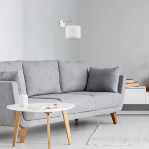 TK Lighting 6555 Albero Len 1x60W Kinkiet biały brązowy szary - Lampy ścienne - miniaturka - grafika 3