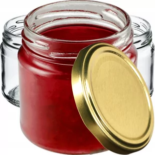 Słoiki na przetwory Lerma 200ml 10 szt. 66mm + wieczka złote - Pojemniki kuchenne Słoiki na przetwory Lerma 200ml 10 szt. 66mm + wieczka złote - Pojemniki kuchenne - miniaturka - grafika 1