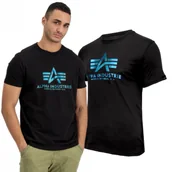 Odzież taktyczna i umundurowanie - Alpha Industries Basic Foil Print 100501FP 93 - Czarna/Niebieska - miniaturka - grafika 1