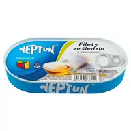 Konserwy i dania rybne - Neptun Filety ze śledzia w oleju roślinnym 170 g - miniaturka - grafika 1