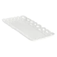 Tace i patery - LA PORCELLANA BIANCA VALENTINO Zdobiona taca do serwowania 20 x 13 cm - miniaturka - grafika 1