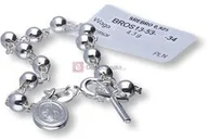 Różańce - Różaniec srebrny na rękę, próba 925, 4,2g - miniaturka - grafika 1