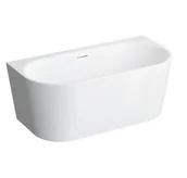 Wanny - Polimat Sola Wanna wolnostojąca przyścienna 150x75 cm biała 00414 - odbiór osobisty: Kraków, Warszawa - miniaturka - grafika 1