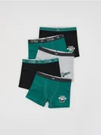 Skarpetki dla dzieci - Reserved - Bawełniane bokserki 5 pack - ciemnozielony - miniaturka - grafika 1