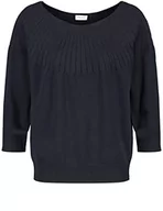 Swetry damskie - GERRY WEBER Edition Sweter damski 978013-44704, granatowy, 40 (DE), grantowy, 40 - miniaturka - grafika 1