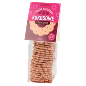 Inne słodycze - Ciasteczka orkiszowe kokosowe z buraczkiem 100g - miniaturka - grafika 1