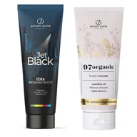 Balsamy i kremy do opalania - 7suns Jet Black Bronzer 250ml + Krem Do Rąk 75ml - miniaturka - grafika 1