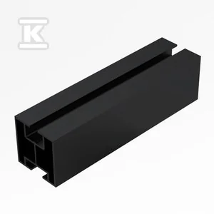 Profil aluminiowy 240cm - czarny (K-01-2400-CZ) czarny - Akcesoria do kolektorów i fotowoltaiki - miniaturka - grafika 1