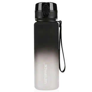 Butelka na wodę z tritanu 500ml Bidon sportowy motywacyjny czarno-biały - Shakery i bidony sportowe - miniaturka - grafika 1