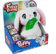 Zabawki interaktywne dla dzieci - MY FUZZY FRIENDS Króliczek interaktywny POPPY dźwięki, reakcje Królik Inter - miniaturka - grafika 1