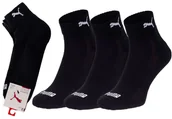 Skarpetki damskie - PUMA  SKARPETKI STOPKI 3 PARY BLACK 907943 01 - Rozmiar: 39-42 - miniaturka - grafika 1