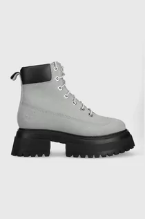 Botki damskie - Timberland workery Timberland Sky 6In LaceUp damskie kolor szary na platformie lekko ocieplone TB0A42AWEA31 - grafika 1