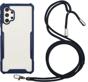 Łańcuszek na telefon komórkowy do etui Samsung Etui na telefon komórkowy z paskiem Pokrowiec do zawieszenia na sznurku, Kolor:Niebieski, Wybierz model:Samsung Galaxy A52 5G - Etui i futerały do telefonów - miniaturka - grafika 1