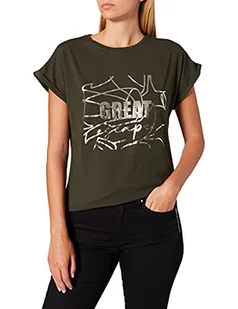 Taifun T-shirt damski, Motyw Moss Green, 34 - Koszulki i topy damskie - miniaturka - grafika 1