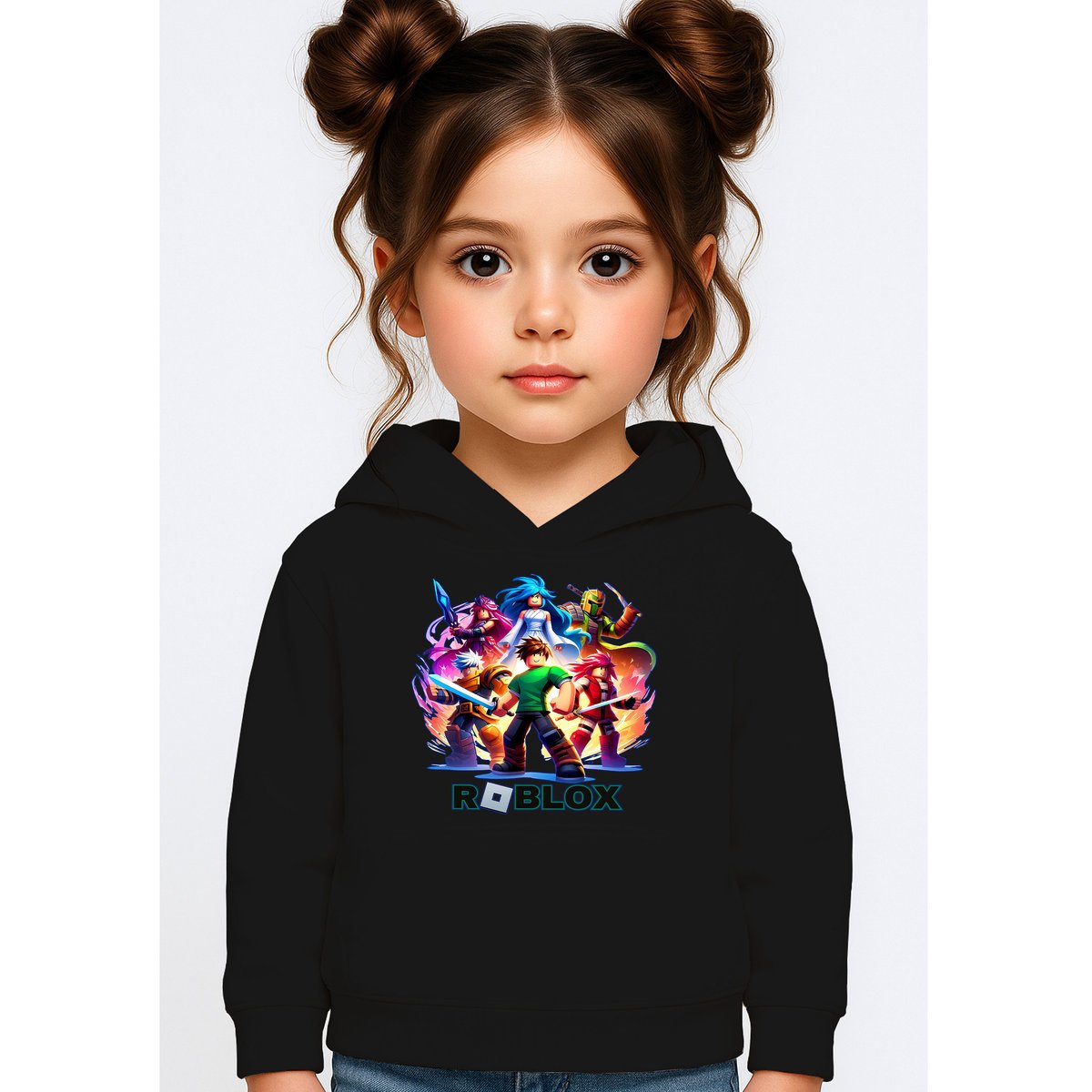 BLUZA DZIECIĘCA Z KAPTUREM ROBLOX 122-128 DLA DZIECKA PREZENT