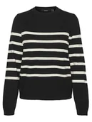 Swetry damskie - Vero Moda Sweter w kolorze czarno-białym - miniaturka - grafika 1