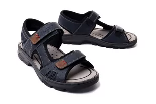 RIEKER 26156-15 blue combination, sandały męskie - Rieker - Sandały męskie - miniaturka - grafika 1