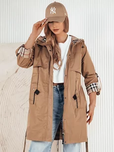 Kurtka damska parka CIVIT beżowa Dstreet TY4213-S - Kurtki damskie - miniaturka - grafika 1