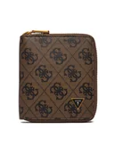 Portfele - Guess Portfel SMMALO LEA02 Brązowy - miniaturka - grafika 1