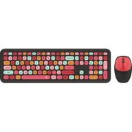 Woda - Klawiatura + mysz Forever Candy czarno-czerwona - miniaturka - grafika 1