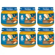 Dania dla dzieci - Gerber Obiadek jarzynki z królikiem dla niemowląt po 5 miesiącu zgrzewka 6 x 125 g - miniaturka - grafika 1