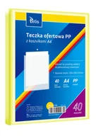 Koszulki na dokumenty - Teczka ofertowa PP 40 koszulek. A4 żółta - miniaturka - grafika 1