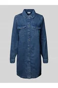 Sukienki - Sukienka jeansowa z wykładanym kołnierzem model NEW - Noisy May - miniaturka - grafika 1