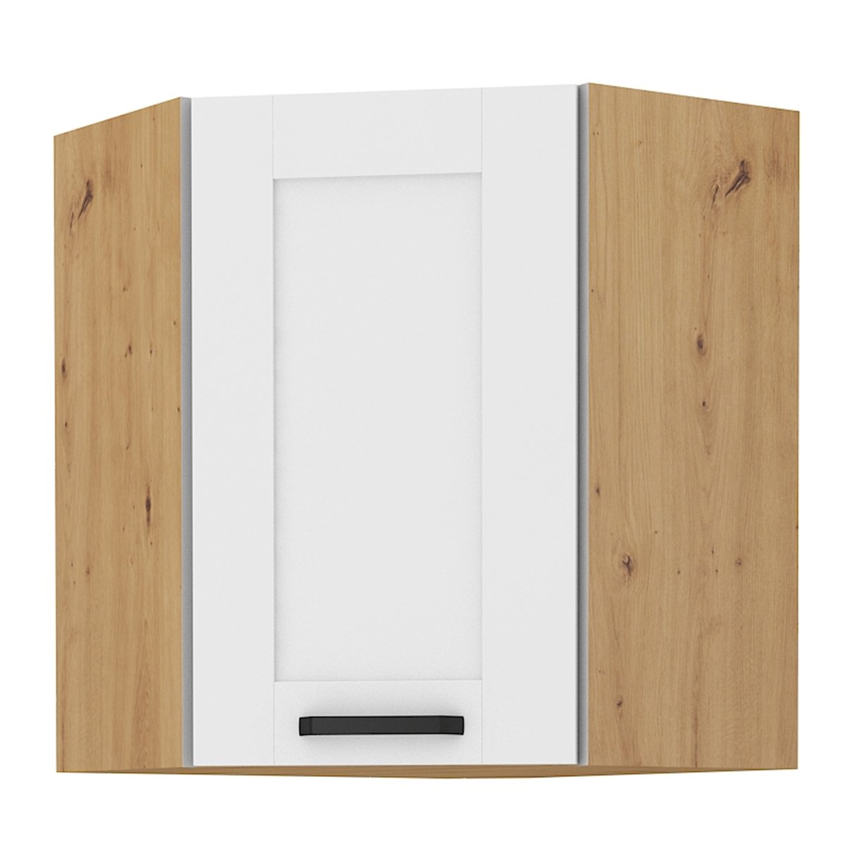 Kondela Szafka kuchenna narożna górna Lula 58x58 GN-72 1F - biały / dąb rzemieślniczy