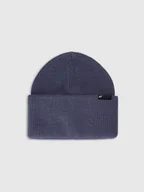 Czapki dla dzieci - 4F Czapka zimowa z dodatkiem wełny dziecięca - granatowa Uniwersalny - miniaturka - grafika 1