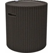 Pozostałe meble ogrodowe - Keter Siedzisko ze schowkiem Cool Stool, brązowe, 43,3x44 cm, 39 l - miniaturka - grafika 1