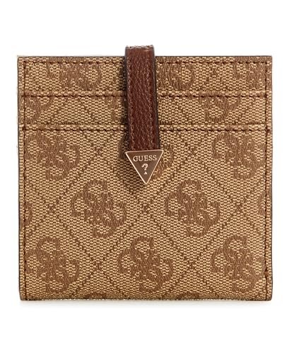GUESS Laurel Tab etui na karty, logo Latte, logo Latte, jeden rozmiar