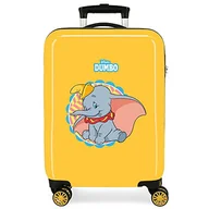 Walizki - Disney Dumbo Walizka kabiny Ocre 38x55x20 cm Sztywne ABS zapięcie Kombinacyjne Boczne 78L 2 kg 4 Podwójne Koła Bagaż Ręczny, Żółty, Walizka kabiny - miniaturka - grafika 1