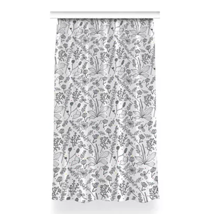 Klasyczna zasłona kolory 150x260 Kwiaty i kropki, Fabricsy - Zasłony - miniaturka - grafika 1