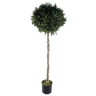 Sztuczne drzewka - Leaf Chronione sztuczne drzewo topiary, 140 cm kula bukszpanowa UV - miniaturka - grafika 1