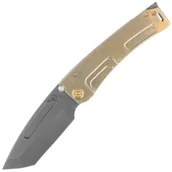 Noże - Nóż składany Medford Marauder-H T/E Bronze Titanium, Bronze HW/Clip, Black DLC S45VN by Greg Medford (MK045SPD-36A1-T1CP-BP) - miniaturka - grafika 1