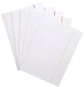 Teczki i skoroszyty - Office Products, Teczka z gumką karton A4 300 gsm 3-skrz gumka mix kolorów, Biały - miniaturka - grafika 1