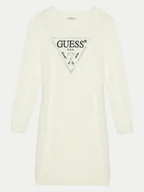 Sukienki i spódniczki dla dziewczynek - Guess Sukienka dzianinowa J4BK11 Z3K20 Écru Regular Fit - miniaturka - grafika 1