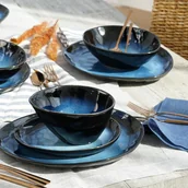 Serwisy obiadowe - Serwis obiadowo kawowy na 12 osób z miseczkami DARK NIGHT - miniaturka - grafika 1