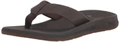 Klapki i japonki męskie - Reef Męskie klapki Phantom Ii, ciemnobrązowe, 10 UK, Ciemny brąz, 44 EU - miniaturka - grafika 1