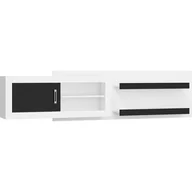 Szafki do salonu - Szafka Wisząca 1DP VRN-07 Verin MebloCross Sonoma Jasna / Biały Połysk - miniaturka - grafika 1