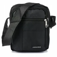 Torby męskie - Torba Saszetka Męska Na Ramię Sportowa Torebka Raportówka Pojemna Czarna - miniaturka - grafika 1