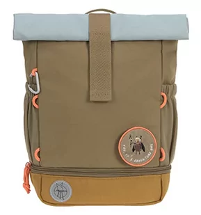 LÄSSIG Plecak do przedszkola, plecak dziecięcy, zwijany top z pasem piersiowym, wodoodporny, 11 litrów/mini Rolltop Backpack Nature Olive, zielony, Höhe 32,5 Zentimeter, plecak dziecięcy - Plecaki szkolne i tornistry - miniaturka - grafika 1